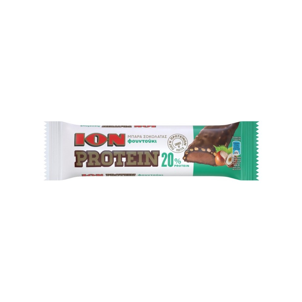 ION Protein Μπάρα με 20% Πρωτεΐνη & Γεύση Hazelnut 50gr