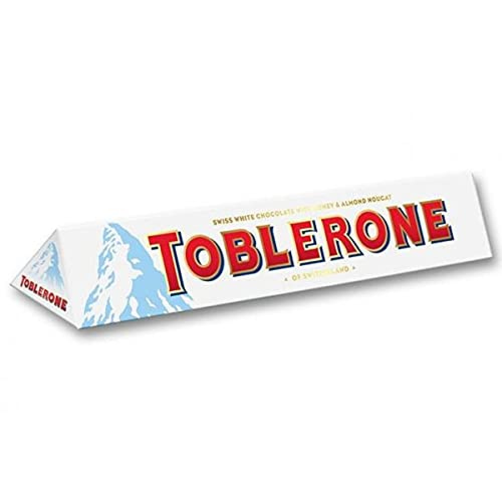 Toblerone Λευκή Σοκολάτα Honey & Almond Nougat 100g
