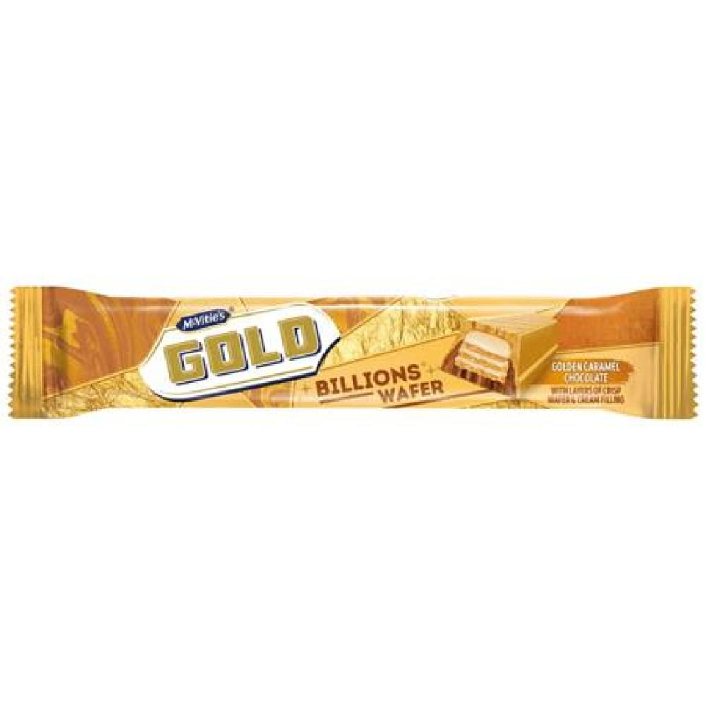 McVities Gold Billions Wafer Golden Caramel Chocolate 39g