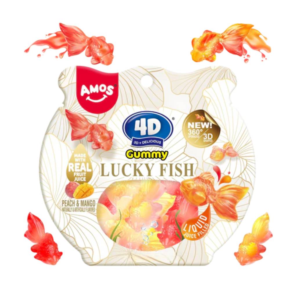 Amos 4D Gummy Lucky Fish 55gr