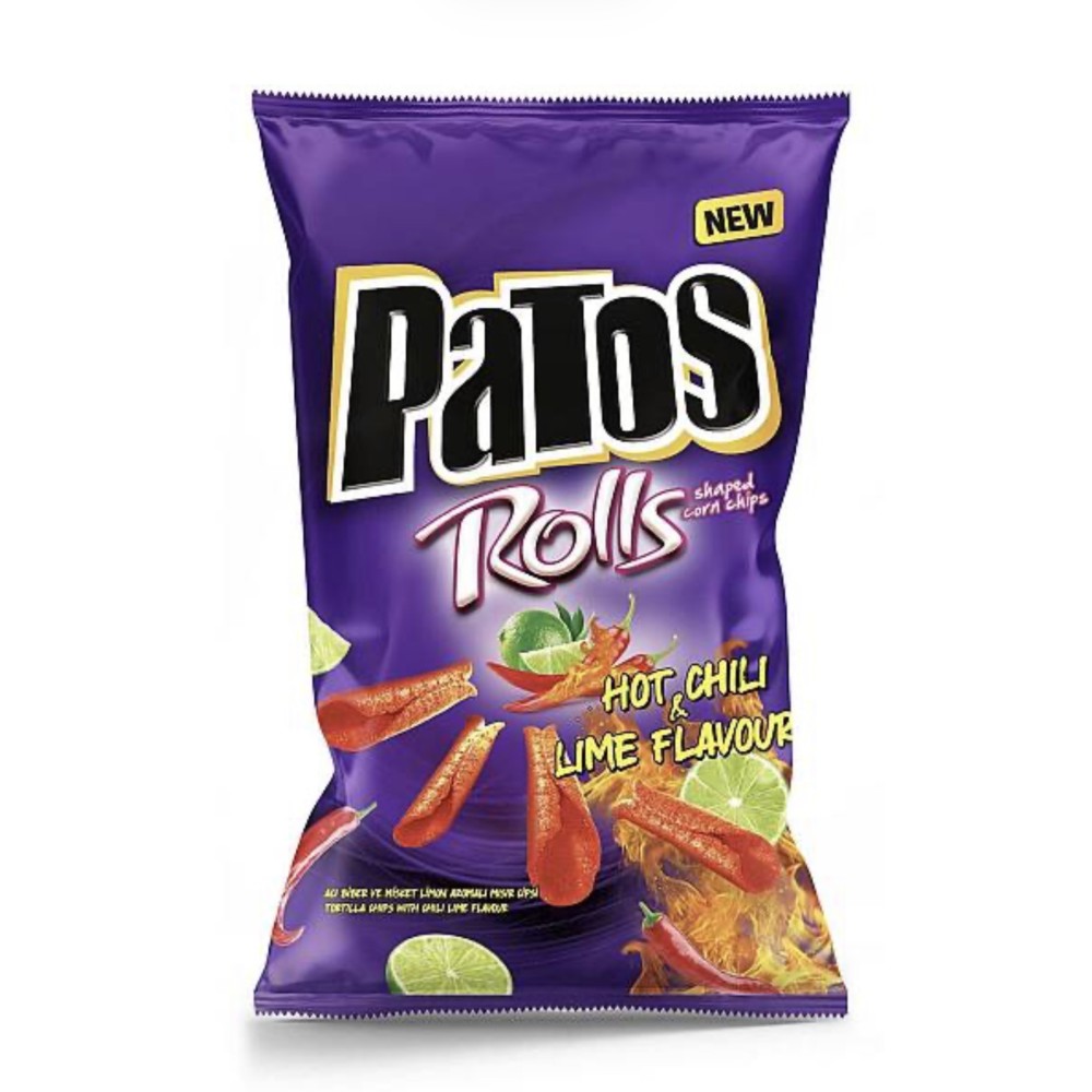 Patos Rolls Hot Chili & Lime Flavour 90g